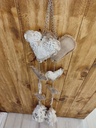 Colgante corazones vintage - Satanama 