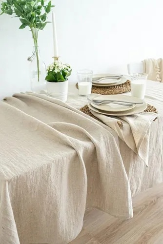 Mantel rectangular simil tusor 130x250cm - Jean Cartier