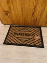 Alfombra de goma y yute 