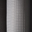 Set cortina de baño teflonada simil waffle + 12 ganchos rollers metalicos - Jean Cartier 