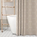 Cortina de baño de vinilo estampada - Jean Cartier