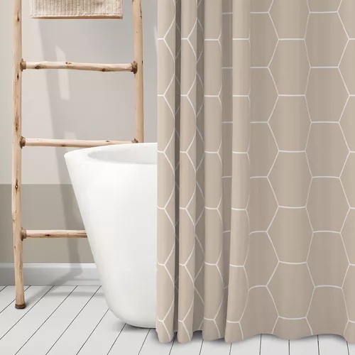 Cortina de baño de vinilo estampada - Jean Cartier