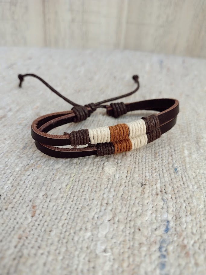 Pulsera de cuero unisex 