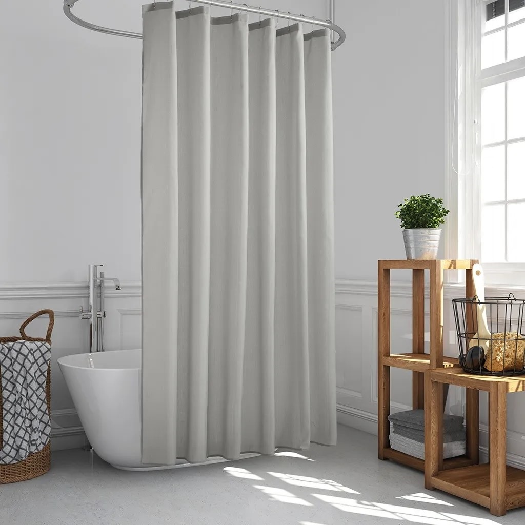 Cortina de baño simil lino 'Linen' - Jean Cartier 