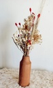 Florero nordico 'Cristal' con flores incluidas - Satanama 