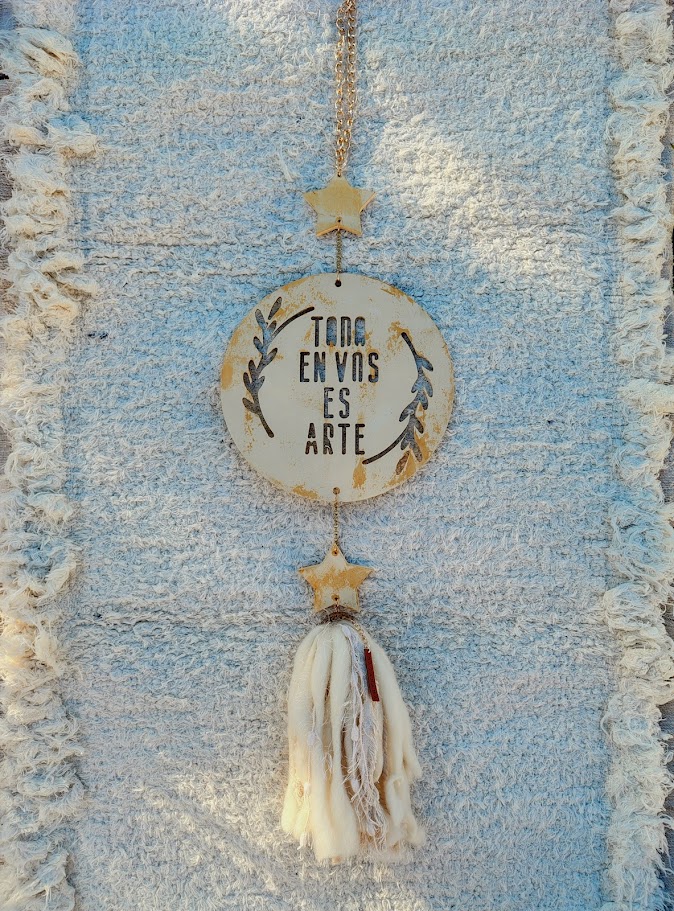 Colgante 'Todo en vos es arte' - Satanama 