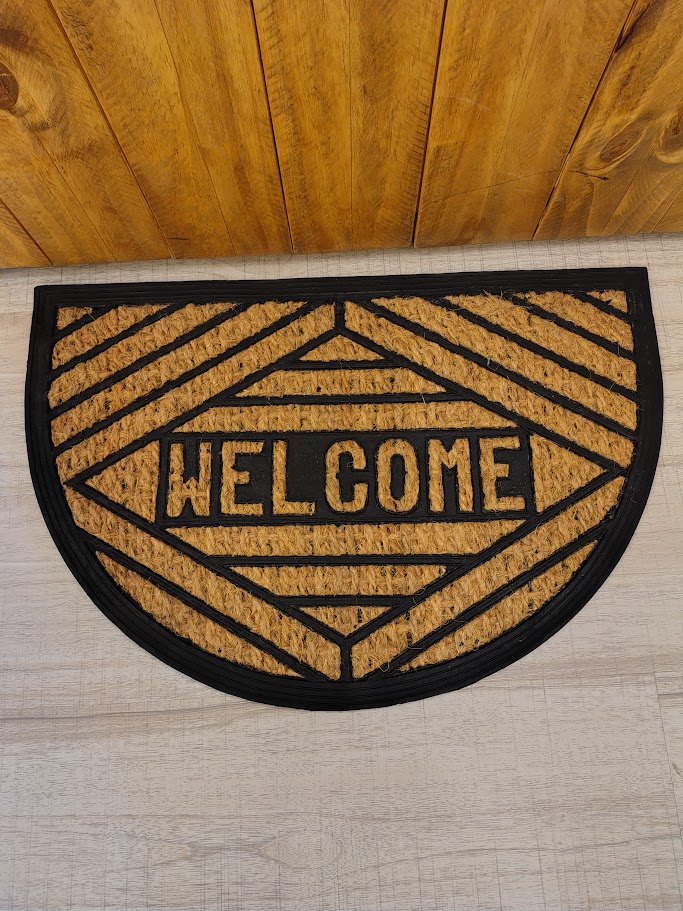 Alfombra de fibra de coco y goma 'Medialuna' - Jean Cartier