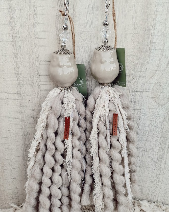 Borla de ceramica / sujeta cortina x 1 'Nidra' - Satanama 