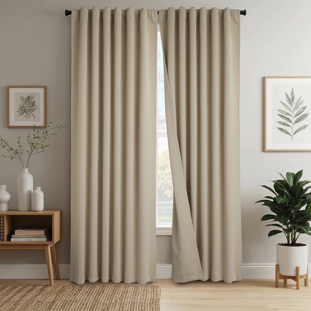 Juego de cortinas blackout 70% opacidad - Jean Cartier