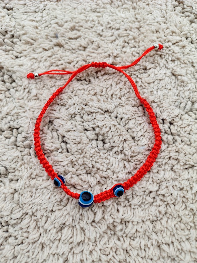 Pulsera de hilo ojo turco 