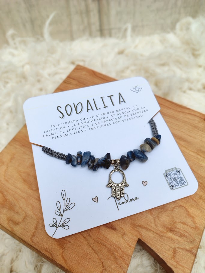 Pulsera de piedras energeticas 'Sodalita' - Teodora
