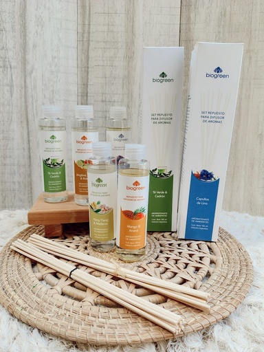 Repuesto difusor + varillas "Esenciales" - Biogreen