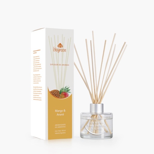 Difusor de aromas con varillas "Esenciales" - Biogreen