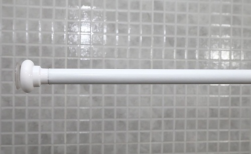 Barral extensible para cortina de baño