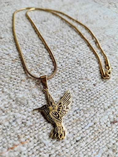 Collar Tessa - Acero dorado 