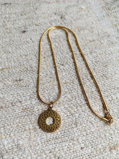 Collar Kaia - Acero dorado 