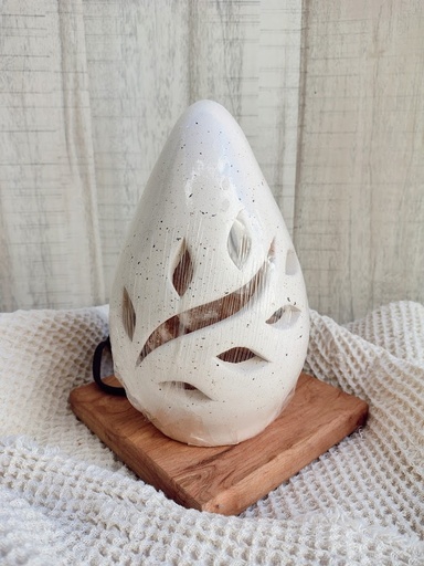 Lampara de sal huevo calado