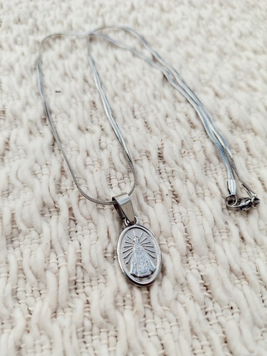 Collar Virgen de Lujan - Acero quirurgico