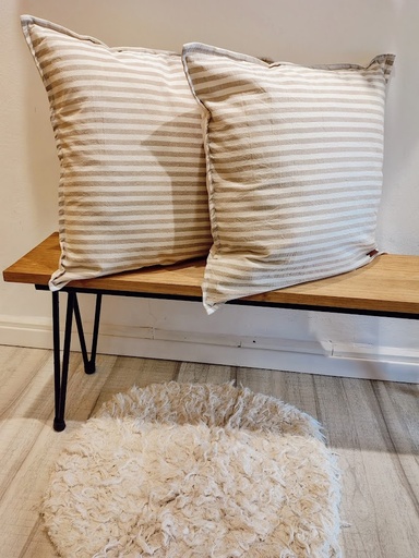 Almohadon de tusor rayado 50x50cm - Satanama 