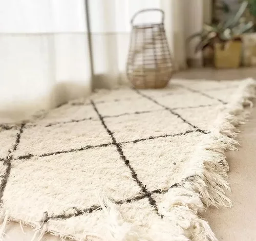 Alfombra de telar geométrica - 60x120cm