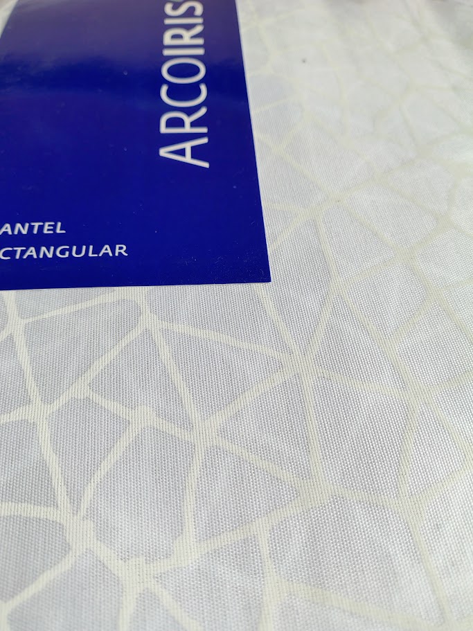 Mantel rectangular estampado - Arcoiris