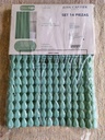 Set cortina de baño plástica con alfombra antideslizante PVC y ganchos - Jean Cartier