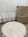 Alfombra de telar redondas crudas - 55cm