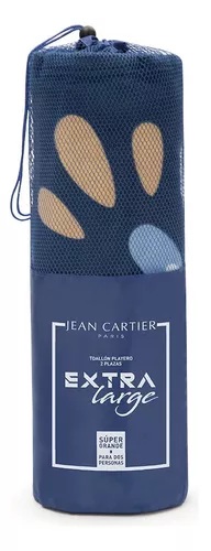 Toallón de playa XL compacto con estuche - Jean Cartier