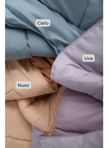 Acolchado liso matelaseado, 2 1/2 plaza y QUEEN - Palette Look