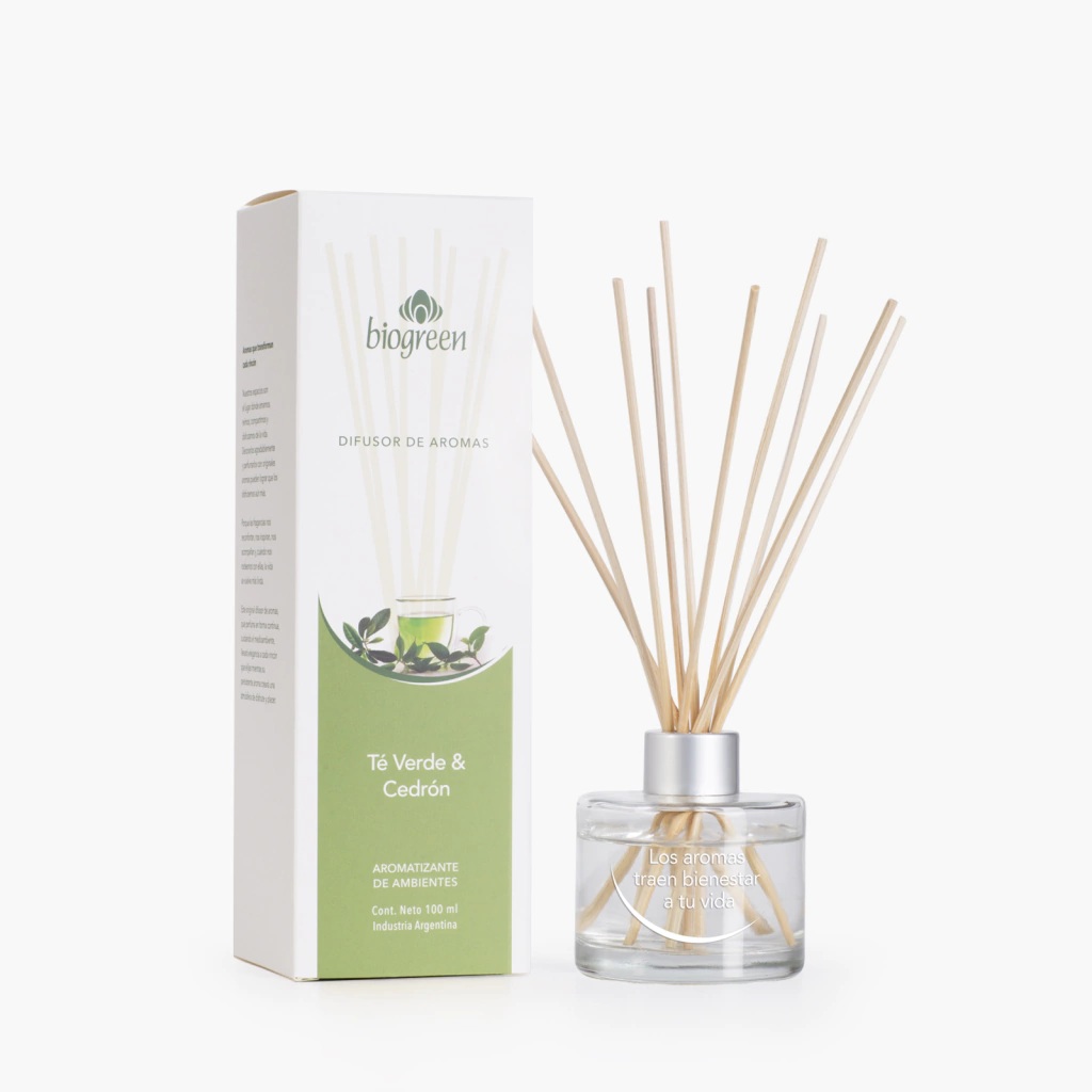 Difusor de aromas con varillas "Esenciales" - Biogreen