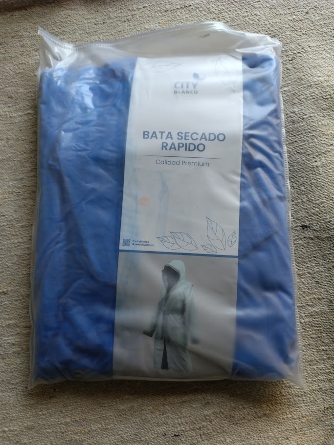 Bata de secado rápido, calidad premium - CITY Blanco