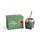 Mate pampa tradicional- boca cerrada, con bombilla