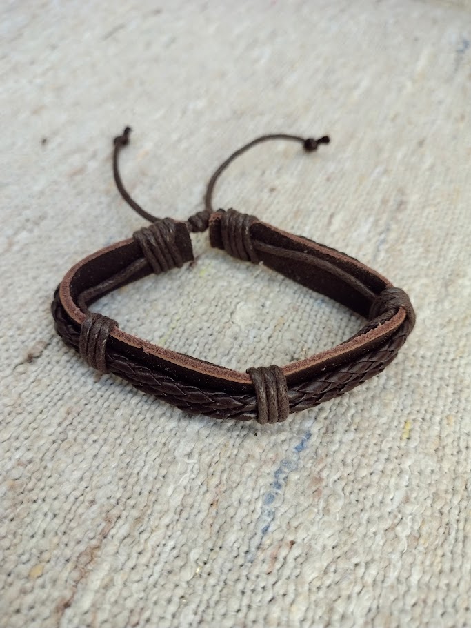 Pulsera de cuero unisex 