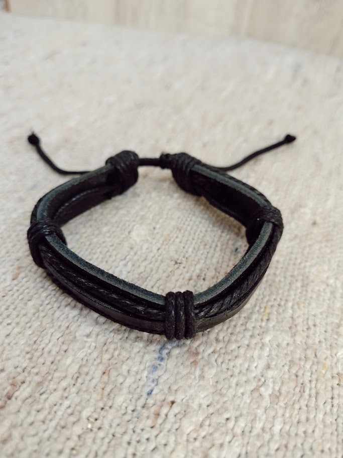 Pulsera de cuero unisex 