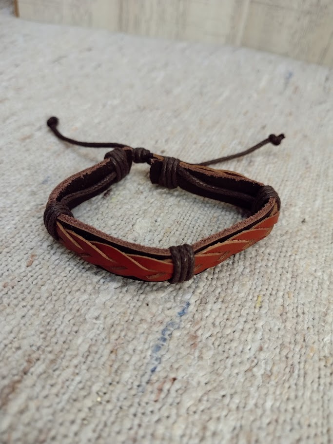 Pulsera de cuero unisex 