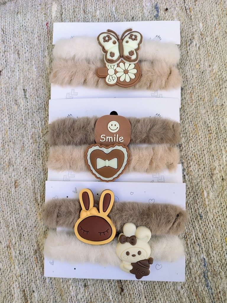 Set de colitas para el pelo infantiles x 2 