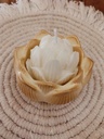 Porta vela flor de loto, con vela incluida - Satanama 