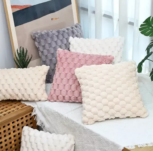 Funda de almohadon felpa x 2 unidades - CITY Blanco