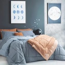 Acolchado liso matelaseado, 2 1/2 plaza y QUEEN - Palette Look