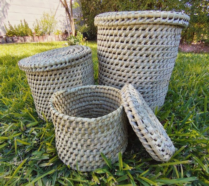 Canasto con tapa 20x15cm - Palma Caranday 