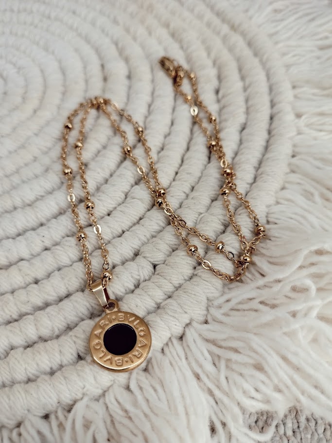 Collar Lily - Acero dorado