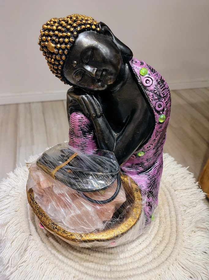 Lampara de sal buda 24cm