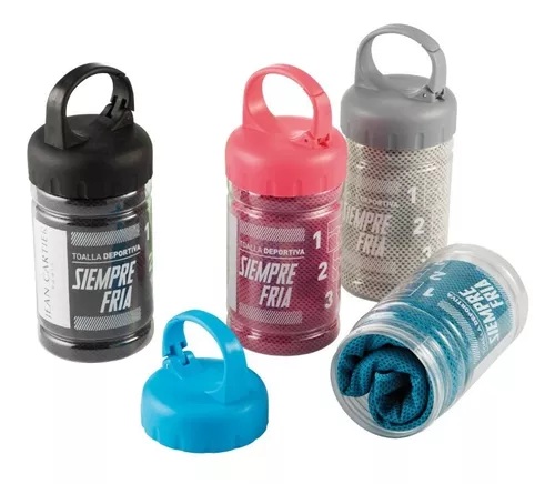 Toalla deportiva siempre fría, efecto refrescante, secado rapido - Jean Cartier