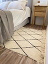 Alfombra de telar geométrica - 60x120cm