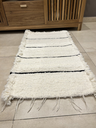 Alfombra de telar lineas finas negras - 60x120cm 