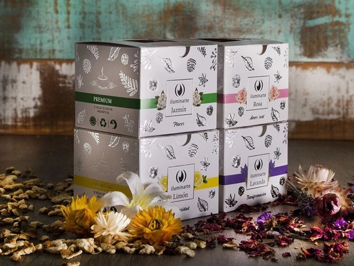 Velas aromaticas cubo x12 unidades - Iluminarte