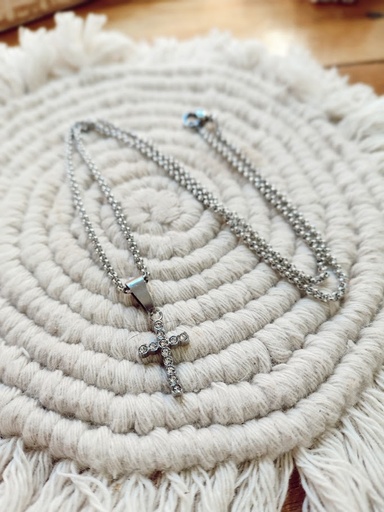 Collar Cruz - Acero quirurgico