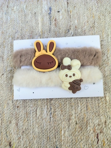 Set de colitas para el pelo infantiles x 2 