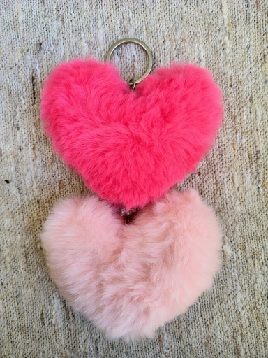 Llaveros peluche corazón