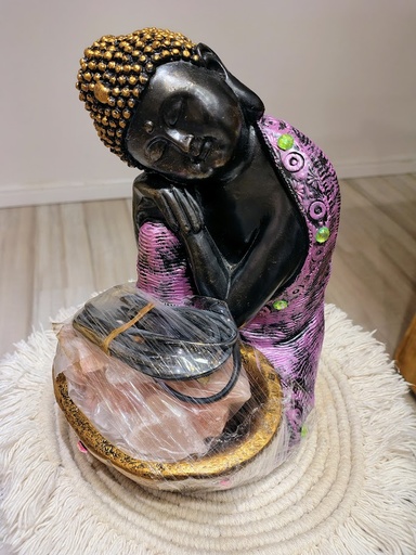 Lampara de sal buda 24cm